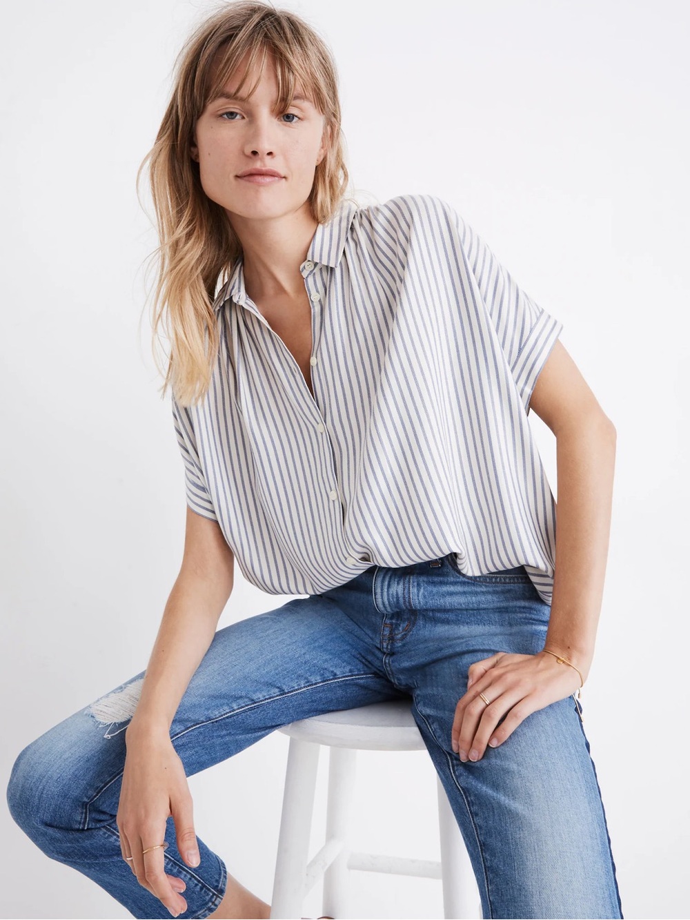 Madewell Central Shirt in Dalton Stripe
